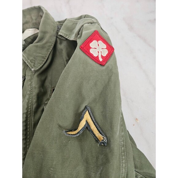 Vintage 1957 Field Jacket Long Medium Authentic Field US Army Jacket - Picture 5 of 16